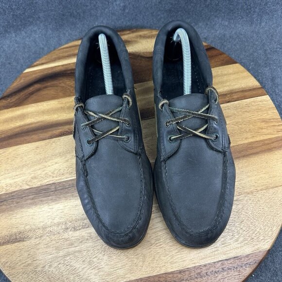 Wolverine Wilderness Mens Loafers Boat Shoes Size 10 Black Leather Vibram Soles main image 6
